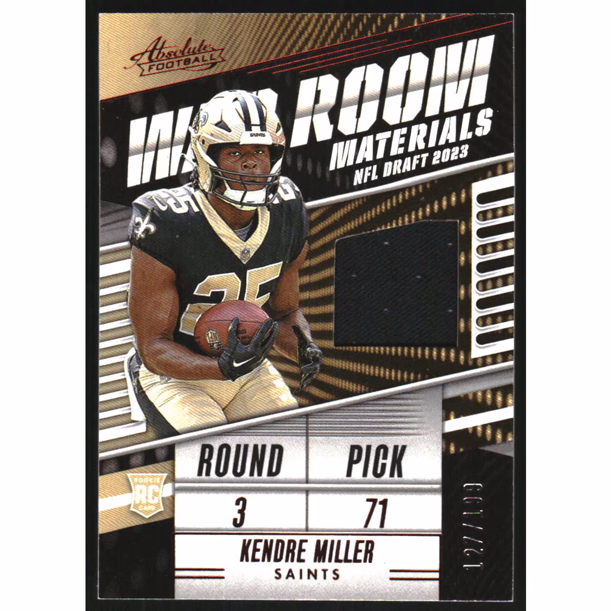 2023 Absolute War Room Materials #25 Kendre Miller 12 2023 Absolute War Room Materials #25 Kendre Miller
