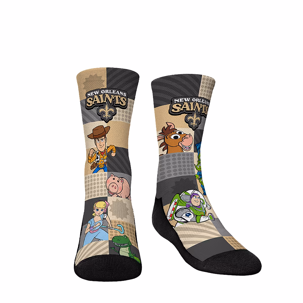 Youth Rock Em New Orleans Saints Toy Story 3-Pack Crew Socks 3 Youth Rock Em New Orleans Saints Toy Story 3-Pack Crew Socks