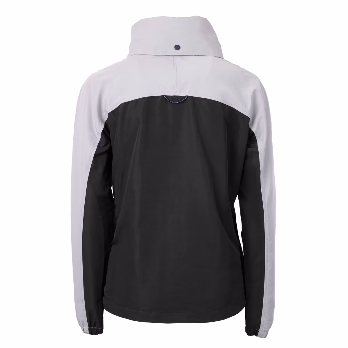 Women's Cutter & Buck Black New Orleans Saints Charter Eco Recycled Half-Zip Hooded Anorak Jacket 4 Women's Cutter & Buck Black New Orleans Saints Charter Eco Recycled Half-Zip Hooded Anorak Jacket
