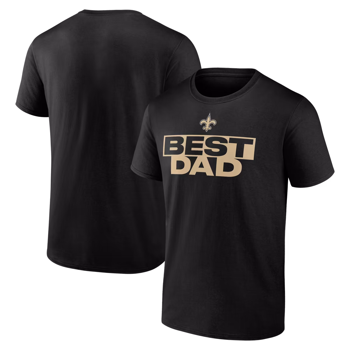 Men's Black New Orleans Saints Best Dad Father's Day T-Shirt 29 Men's Black New Orleans Saints Best Dad Father's Day T-Shirt