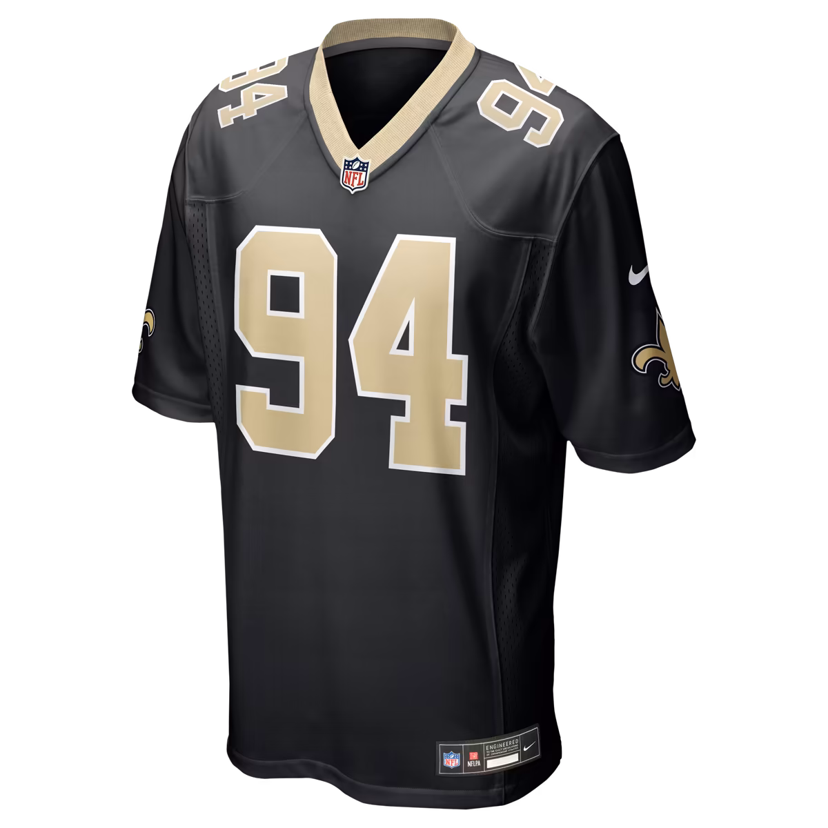 Men's Nike Cameron Jordan Black New Orleans Saints Game Jersey 3 Men's Nike Cameron Jordan Black New Orleans Saints Game Jersey