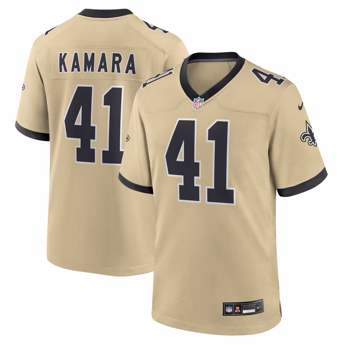 Men's Nike Alvin Kamara Gold New Orleans Saints Gameday Golds Alternate Game Player Jersey 1 Men's Nike Alvin Kamara Gold New Orleans Saints Gameday Golds Alternate Game Player Jersey