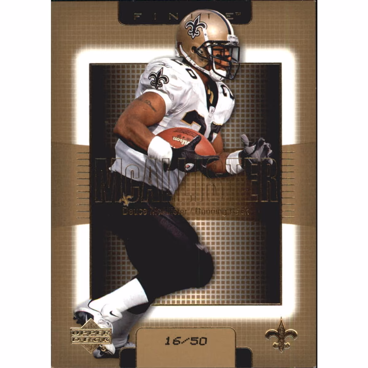 2003 Upper Deck Finite Gold #29 Deuce McAllister 3 2003 Upper Deck Finite Gold #29 Deuce McAllister