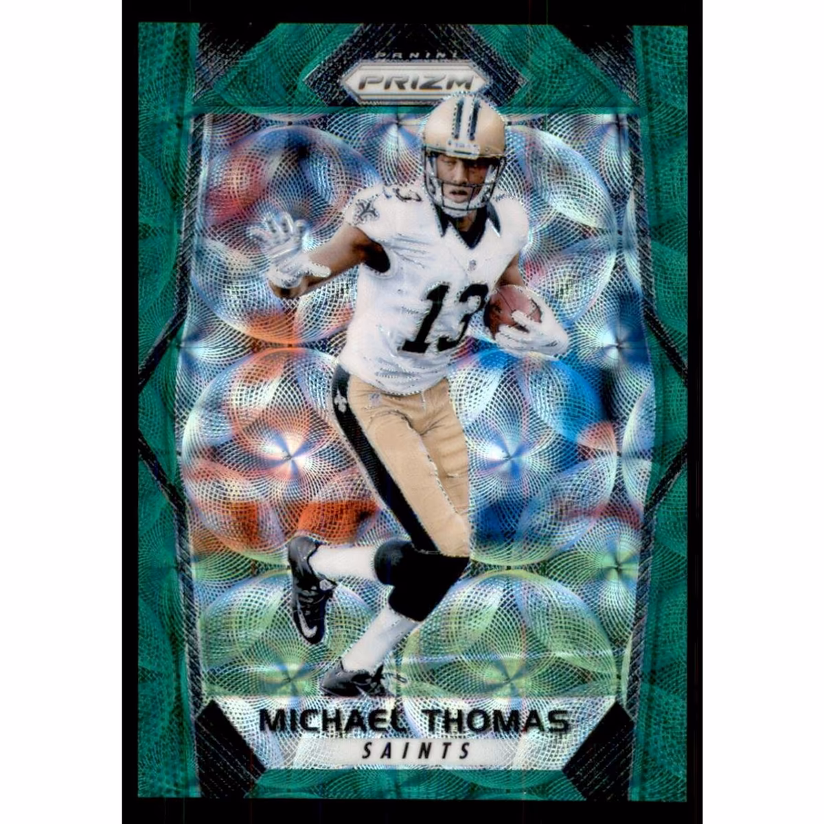 2017 Panini Prizm Prizms Green Scope #137 Michael Thomas
