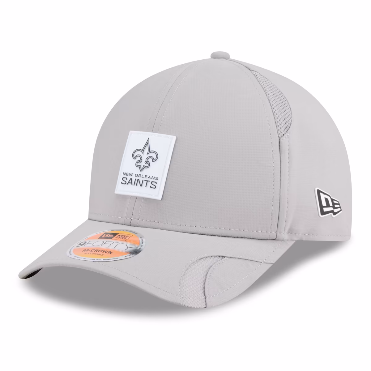 Men's New Era Gray New Orleans Saints 2025 Sideline M-Crown 9FORTY Adjustable Hat 7 Men's New Era Gray New Orleans Saints 2025 Sideline M-Crown 9FORTY Adjustable Hat