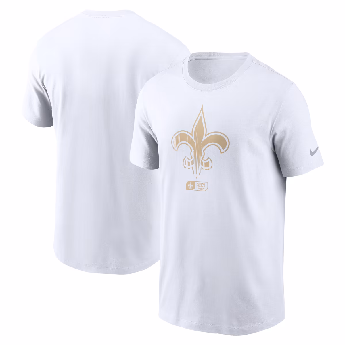 Men's Nike White New Orleans Saints Faded Essential T-Shirt 9 Men's Nike White New Orleans Saints Faded Essential T-Shirt