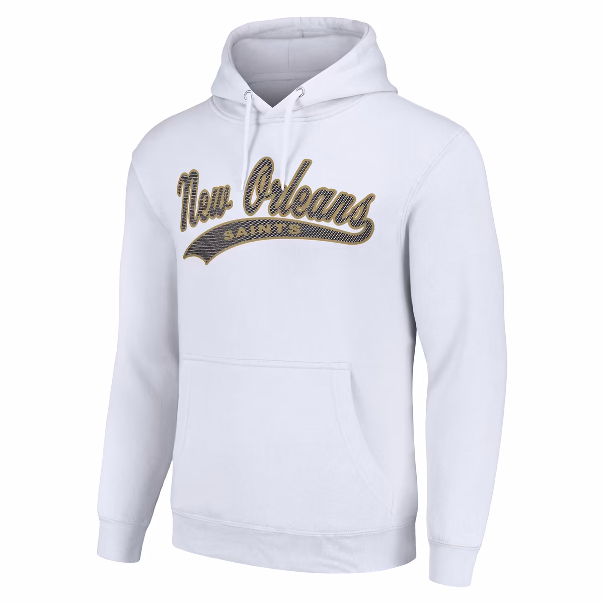 Unisex Starter White New Orleans Saints Tailsweep Pullover Hoodie 3 Unisex Starter White New Orleans Saints Tailsweep Pullover Hoodie