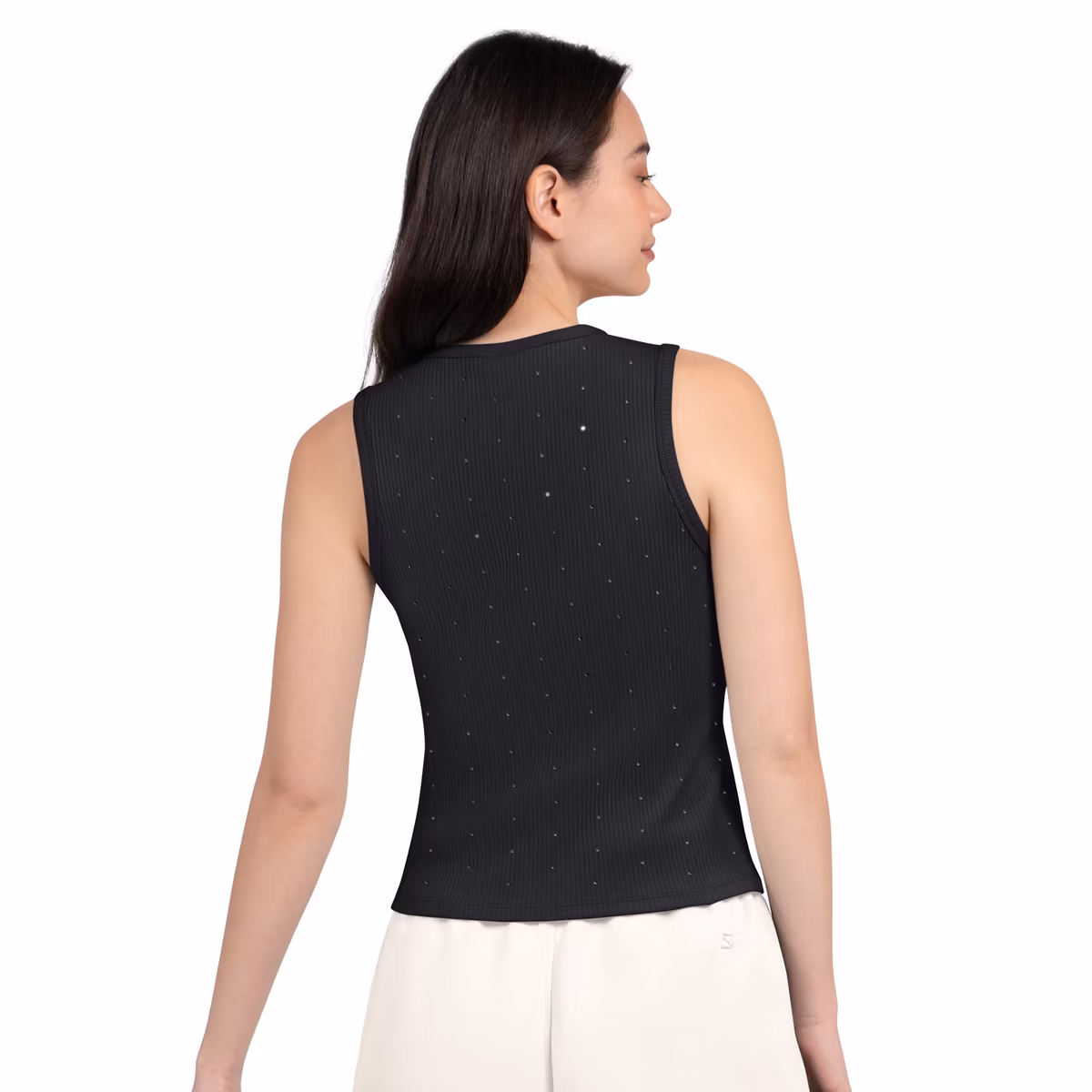 Women's Starter Black New Orleans Saints Rhinestone Sprinkle Ribbed Tank 3 Women's Starter Black New Orleans Saints Rhinestone Sprinkle Ribbed Tank