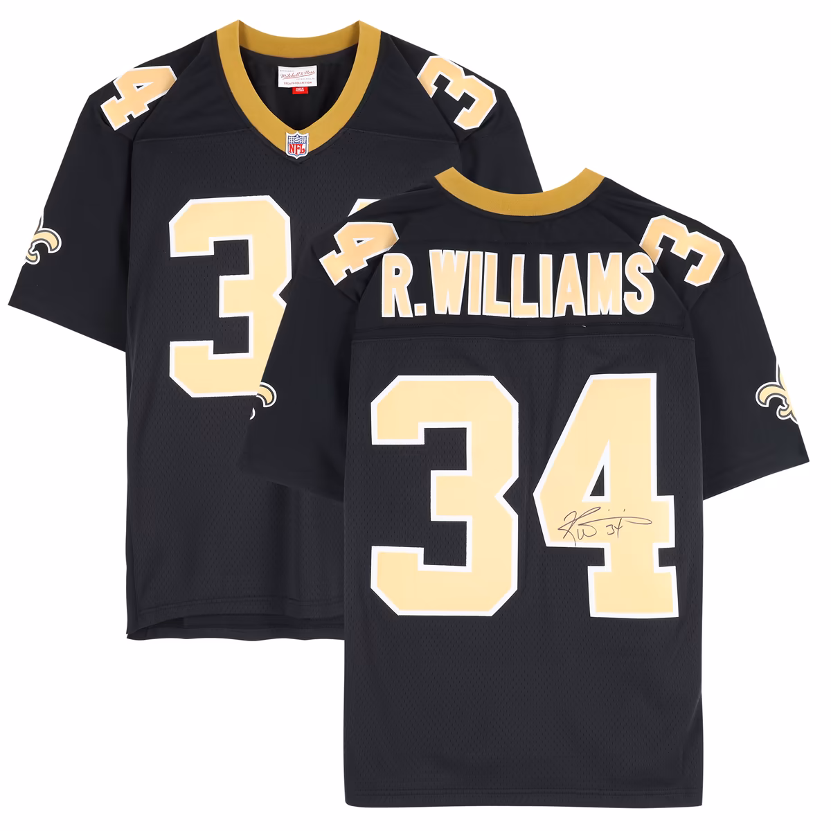 Ricky Williams New Orleans Saints Autographed Black Mitchell & Ness Legacy Jersey 8 Ricky Williams New Orleans Saints Autographed Black Mitchell & Ness Legacy Jersey