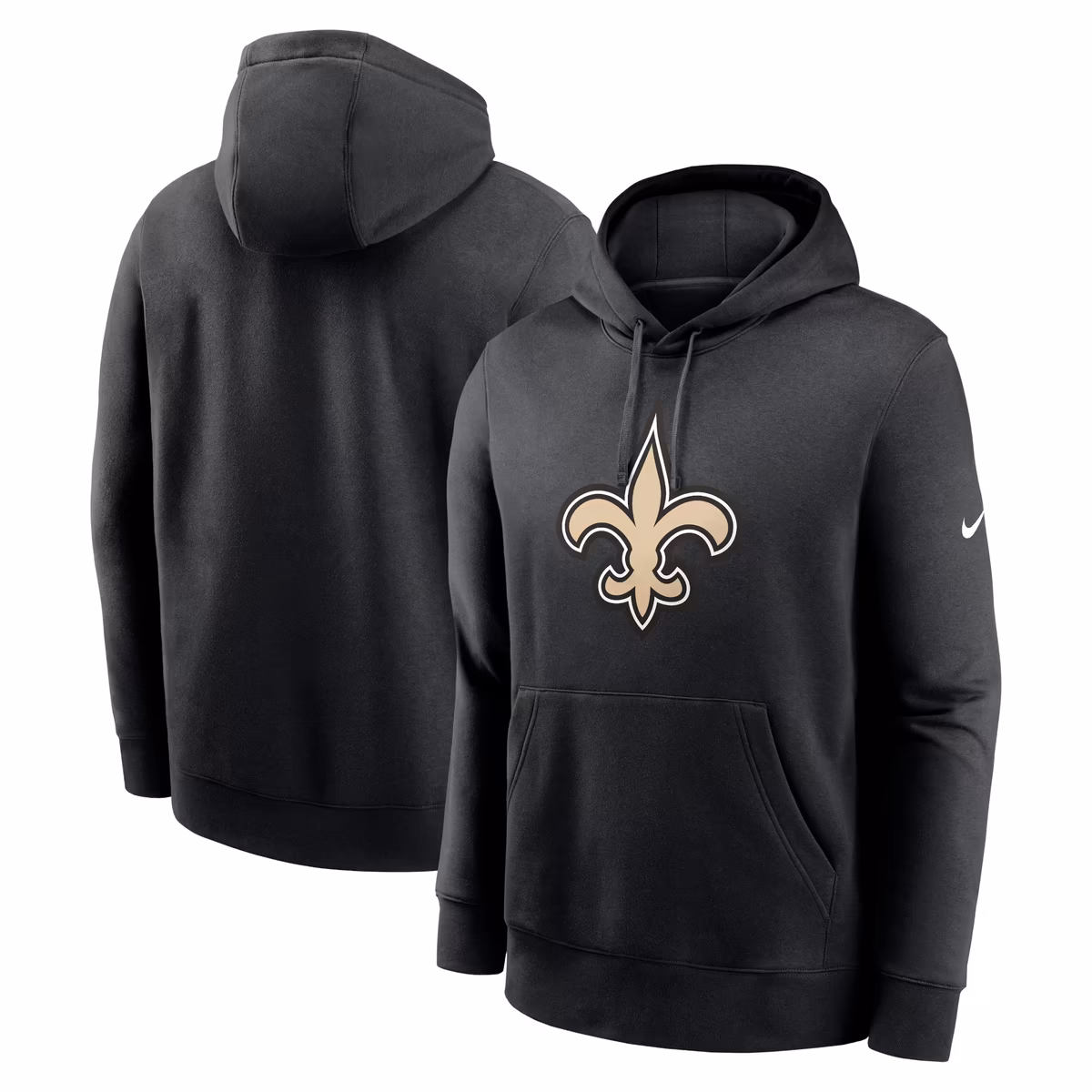 Men's Nike Black New Orleans Saints Primetime Club Logo Hoodie 13 Men's Nike Black New Orleans Saints Primetime Club Logo Hoodie