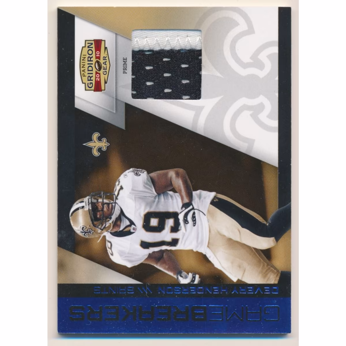2010 Panini Gridiron Gear Gamebreakers Jerseys Prime #26 Devery Henderson/50