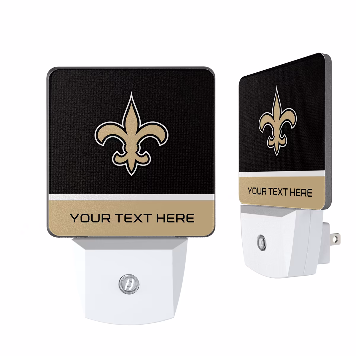 New Orleans Saints Personalized 2-Piece Nightlight Set