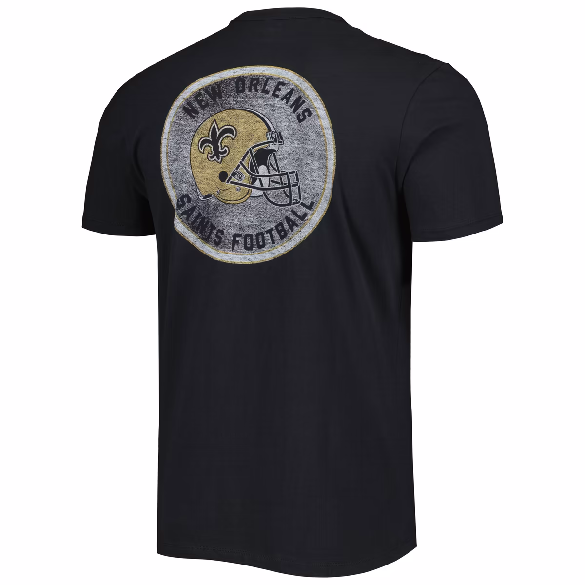 Men's '47 Black New Orleans Saints Open Field Franklin T-Shirt 4 Men's '47 Black New Orleans Saints Open Field Franklin T-Shirt