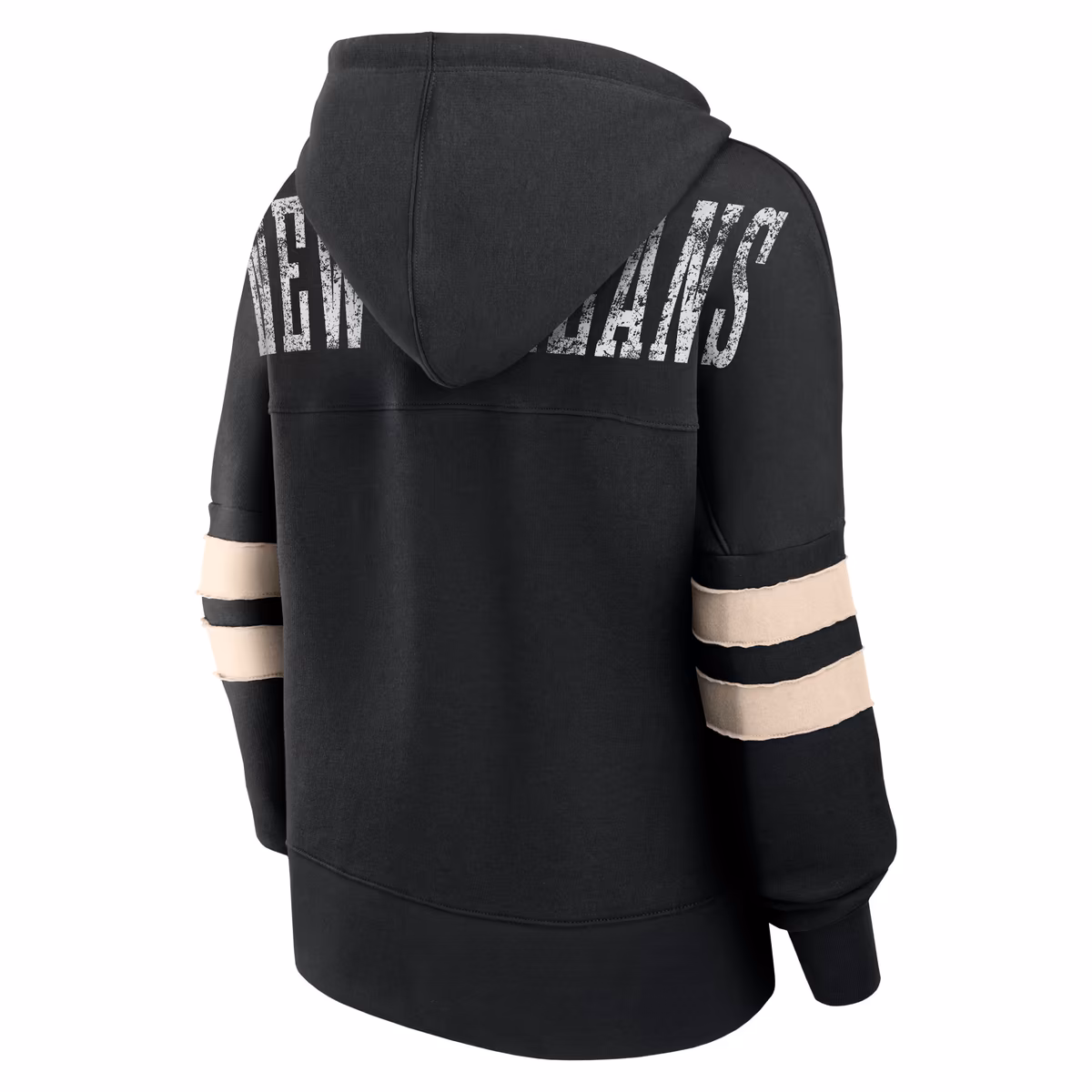 Women's Fanatics Black New Orleans Saints Bold Move Dolman V-Neck Hip HIp Hoodie 4 Women's Fanatics Black New Orleans Saints Bold Move Dolman V-Neck Hip HIp Hoodie