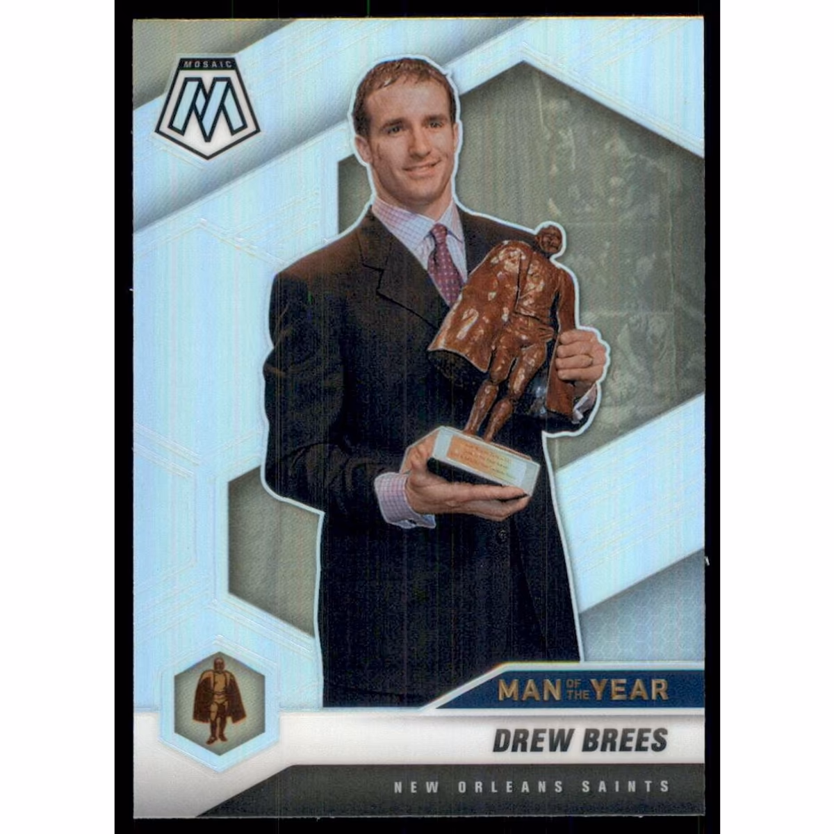 2021 Panini Mosaic Silver #264 Drew Brees MOY 3 2021 Panini Mosaic Silver #264 Drew Brees MOY