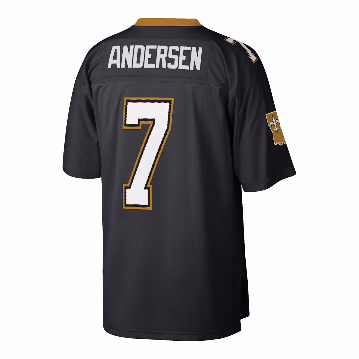 Men's Mitchell & Ness Morten Andersen Black New Orleans Saints Retired Player Legacy Replica Jersey 4 Men's Mitchell & Ness Morten Andersen Black New Orleans Saints Retired Player Legacy Replica Jersey