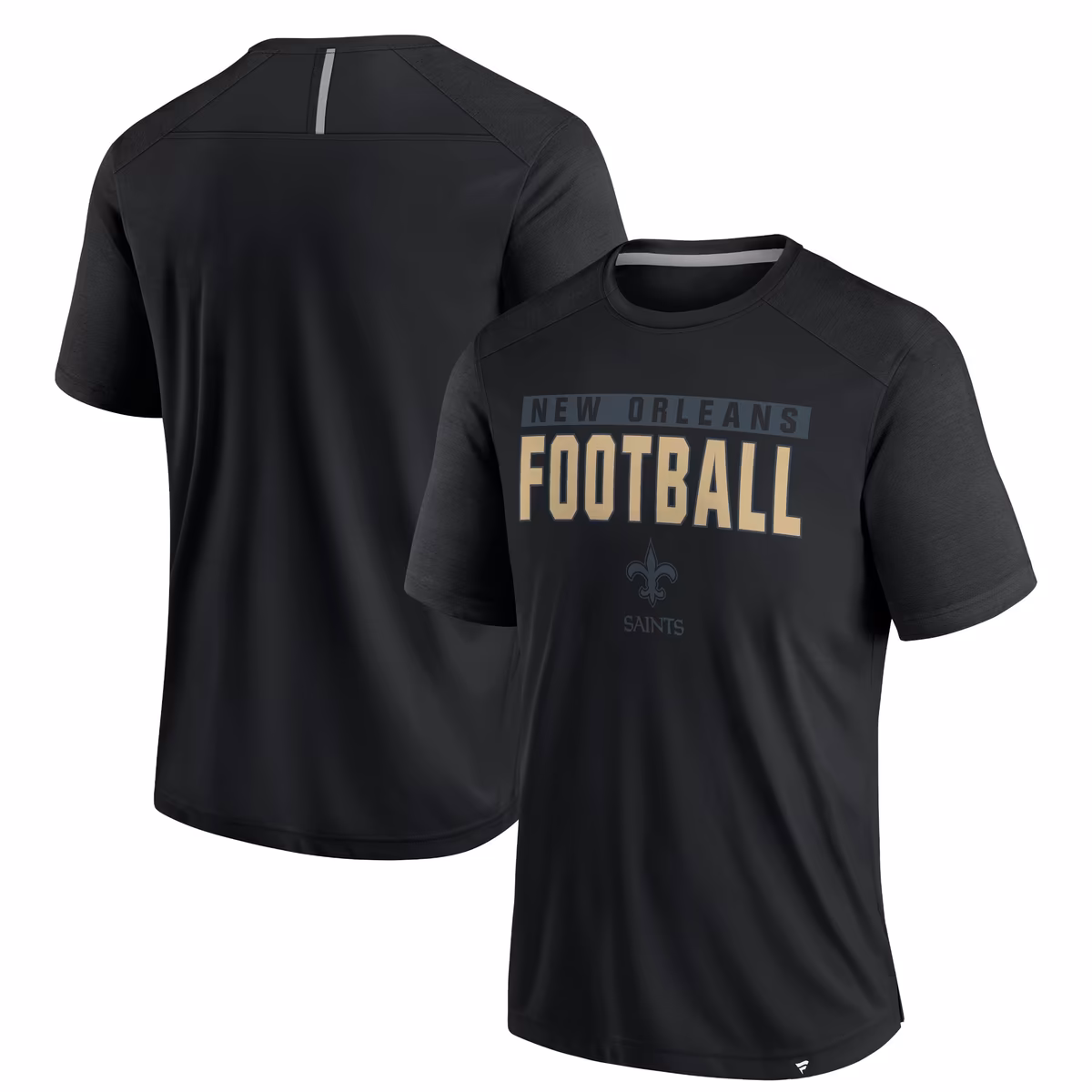 Men's Fanatics Black New Orleans Saints Defender Blackout T-Shirt 2 Men's Fanatics Black New Orleans Saints Defender Blackout T-Shirt