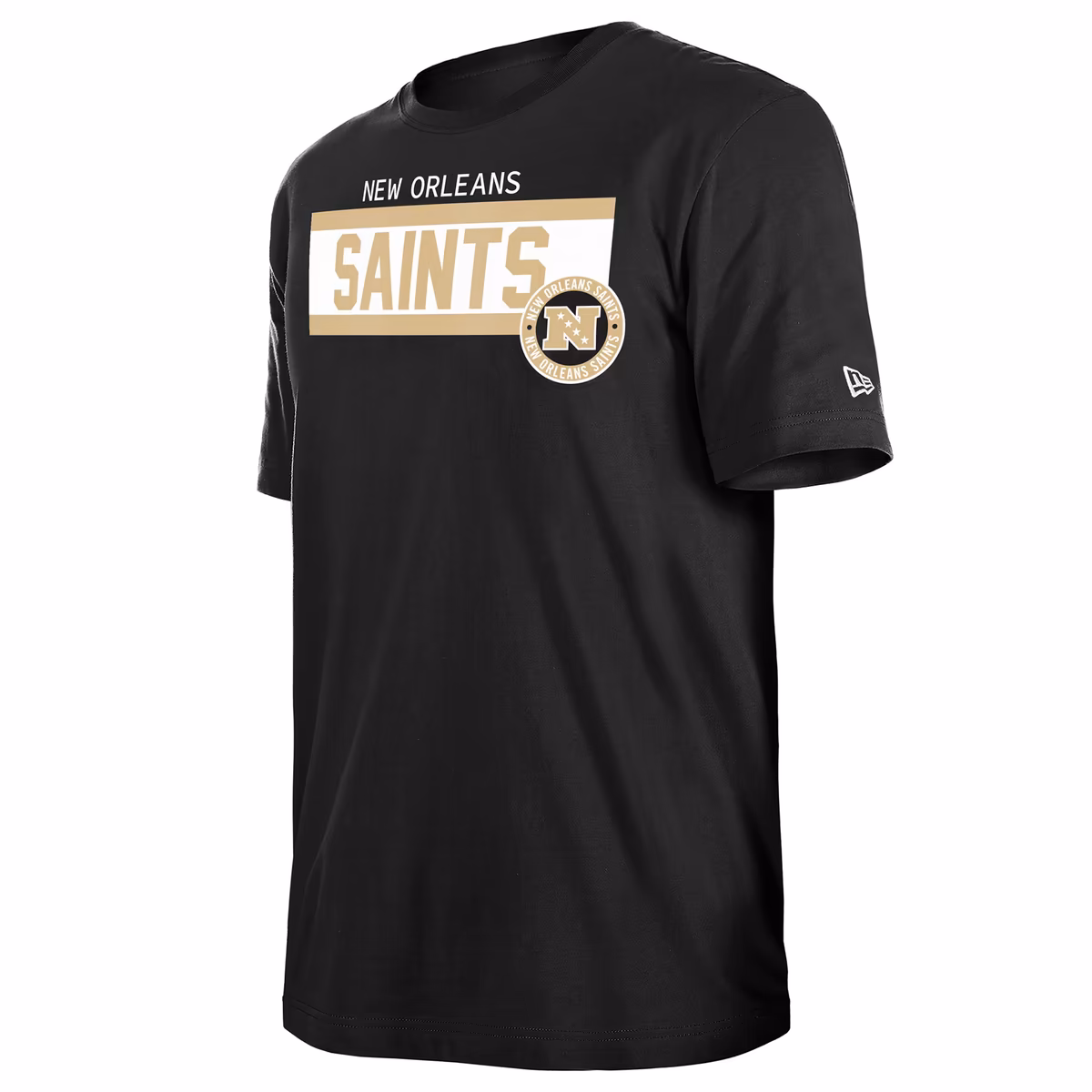 Men's New Era Black New Orleans Saints 3rd Down High Density Print T-Shirt 3 Men's New Era Black New Orleans Saints 3rd Down High Density Print T-Shirt
