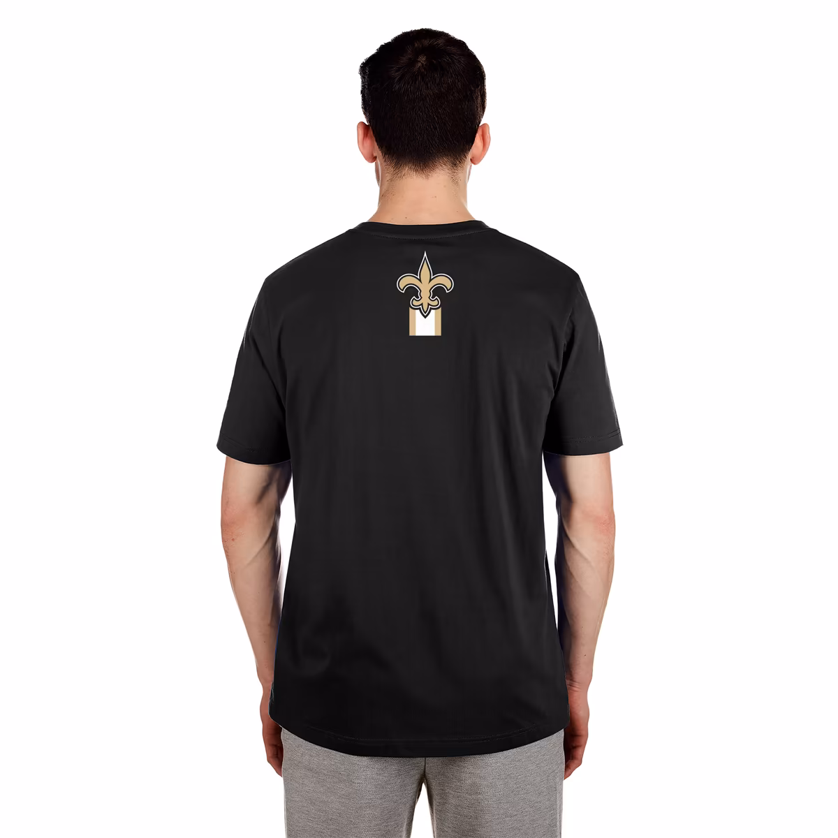 Men's New Era Black New Orleans Saints 3rd Down High Density Print T-Shirt 6 Men's New Era Black New Orleans Saints 3rd Down High Density Print T-Shirt