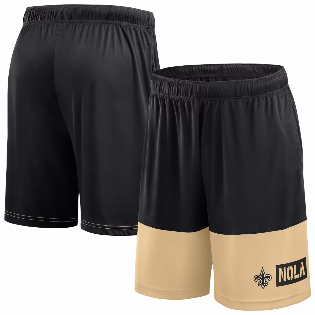 Men's Fanatics Black/Gold New Orleans Saints Big & Tall Best of the Best Performance Shorts 1 Men's Fanatics Black/Gold New Orleans Saints Big & Tall Best of the Best Performance Shorts