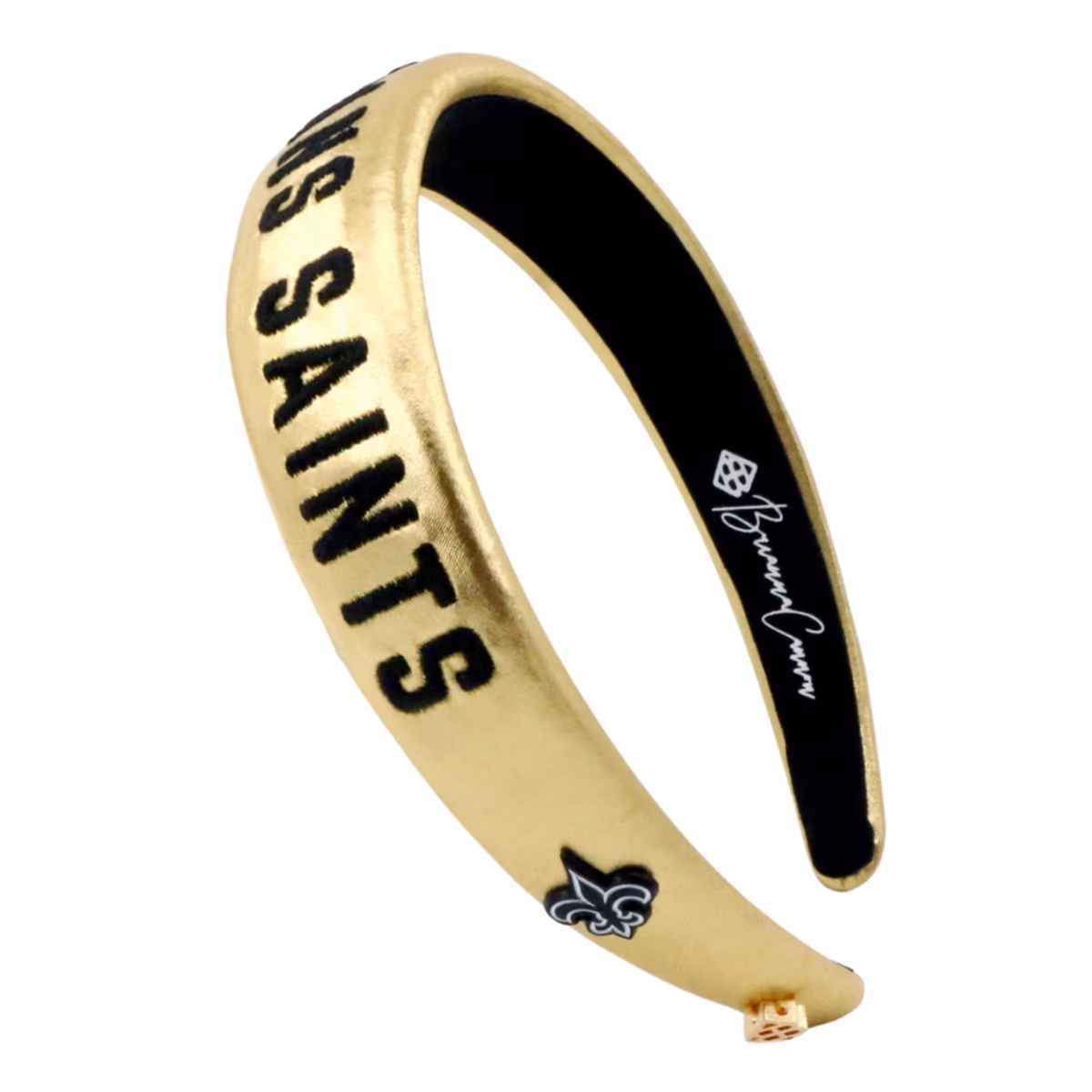 Brianna Cannon New Orleans Saints Thin Embroidered Headband