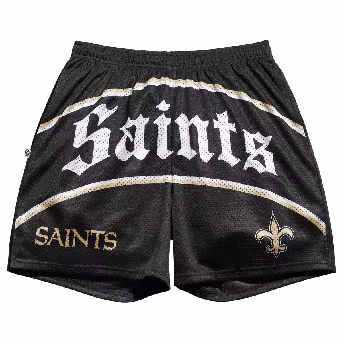 Men's Chalk Line Black New Orleans Saints Victorian Retro Shorts 3 Men's Chalk Line Black New Orleans Saints Victorian Retro Shorts