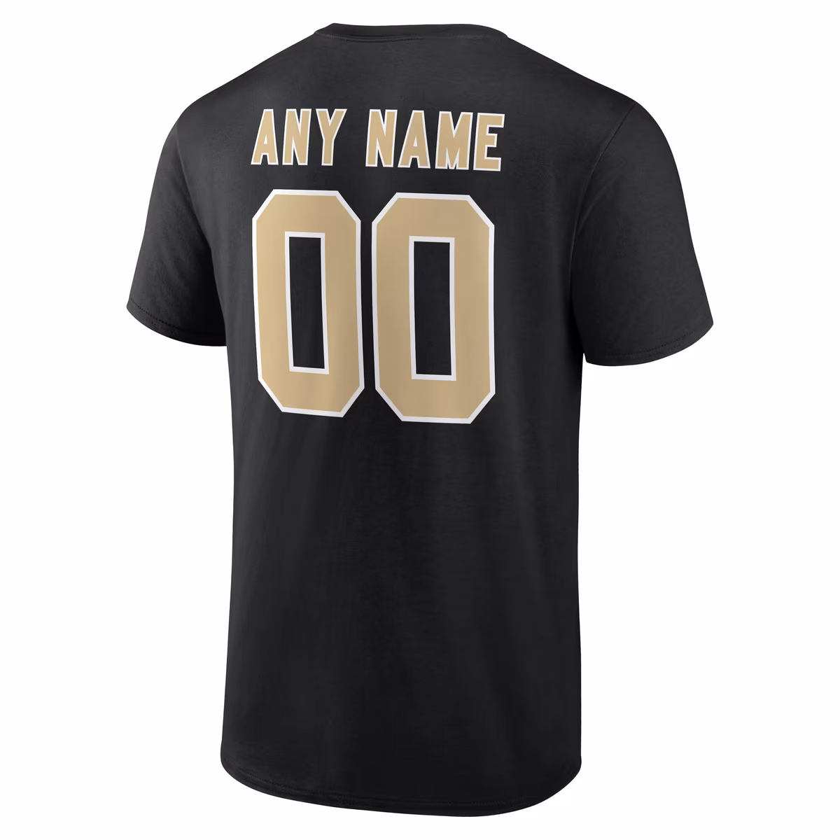 Men's Black New Orleans Saints Team Authentic Personalized Name & Number T-Shirt 4 Men's Black New Orleans Saints Team Authentic Personalized Name & Number T-Shirt