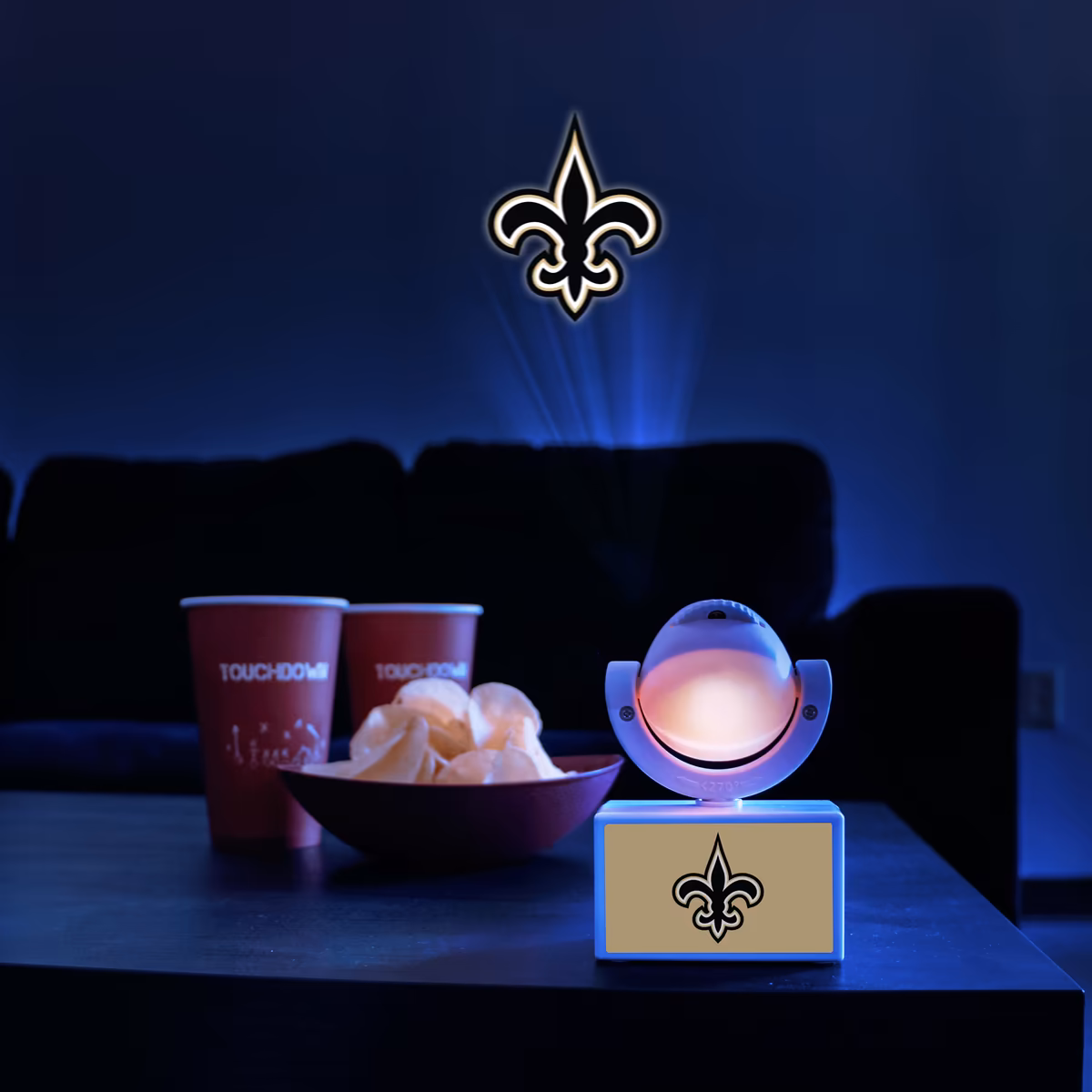 New Orleans Saints LED Mini Spotlight Projector Nite Light 4 New Orleans Saints LED Mini Spotlight Projector Nite Light