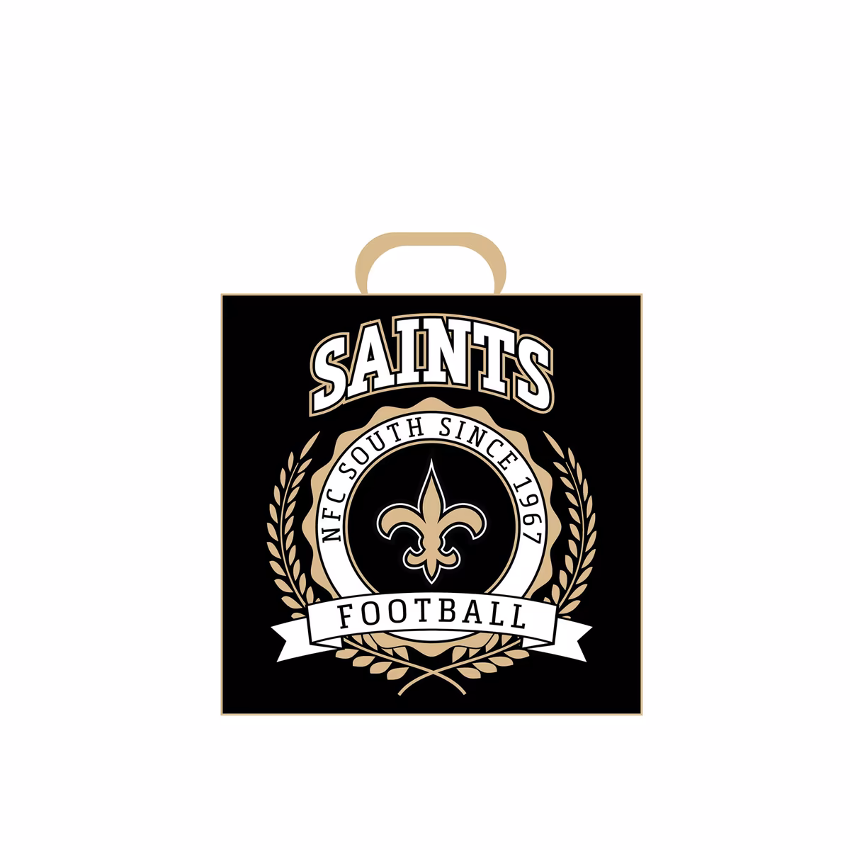 Pegasus New Orleans Saints 14" Crest Logo Stadium Cushion 1 Pegasus New Orleans Saints 14" Crest Logo Stadium Cushion