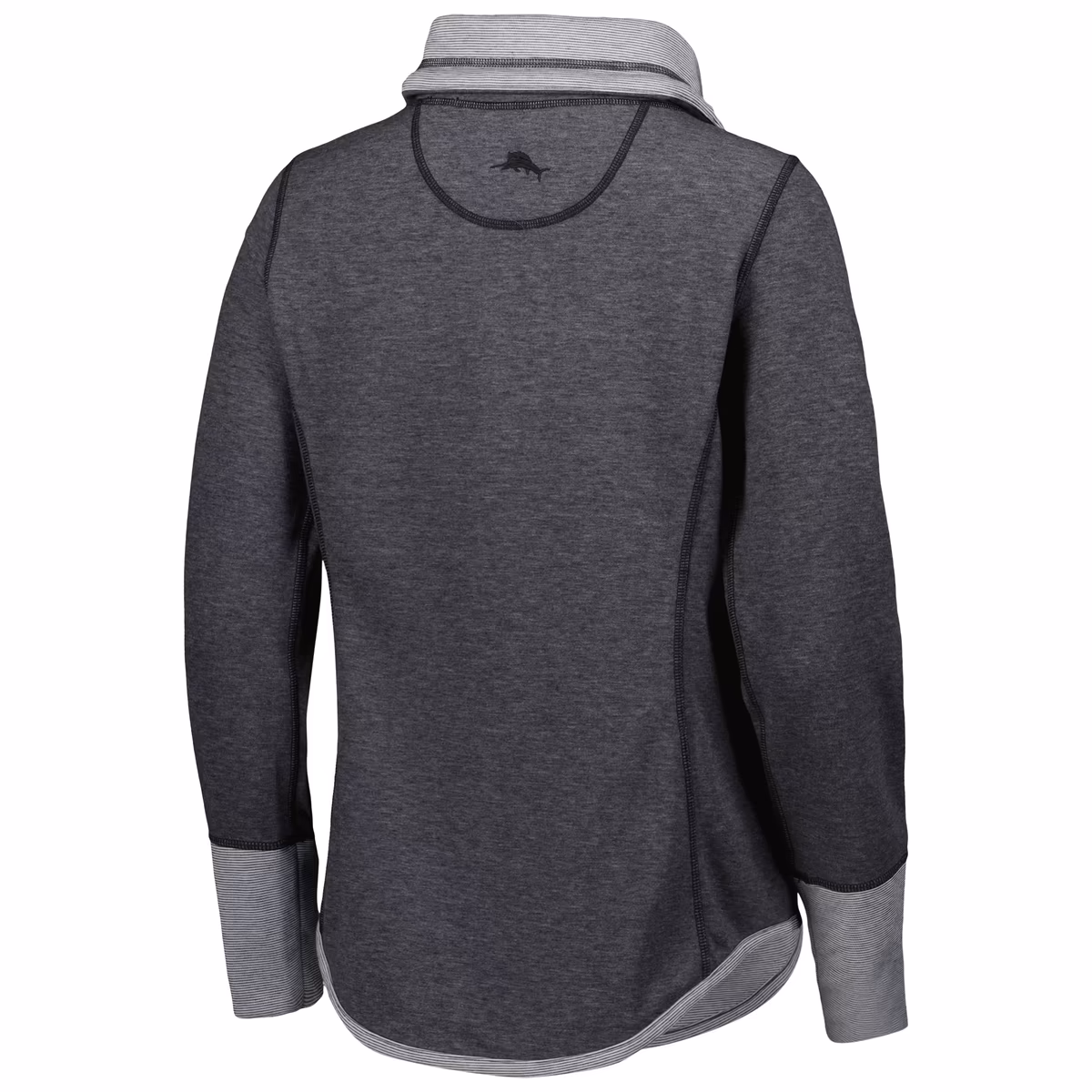 Women's Tommy Bahama Heathered Black New Orleans Saints Sport Sun Fade Full-Zip Sweatshirt 4 Women's Tommy Bahama Heathered Black New Orleans Saints Sport Sun Fade Full-Zip Sweatshirt