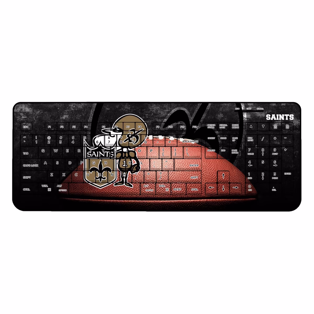 New Orleans Saints Legendary Design Wireless Keyboard 14 New Orleans Saints Legendary Design Wireless Keyboard