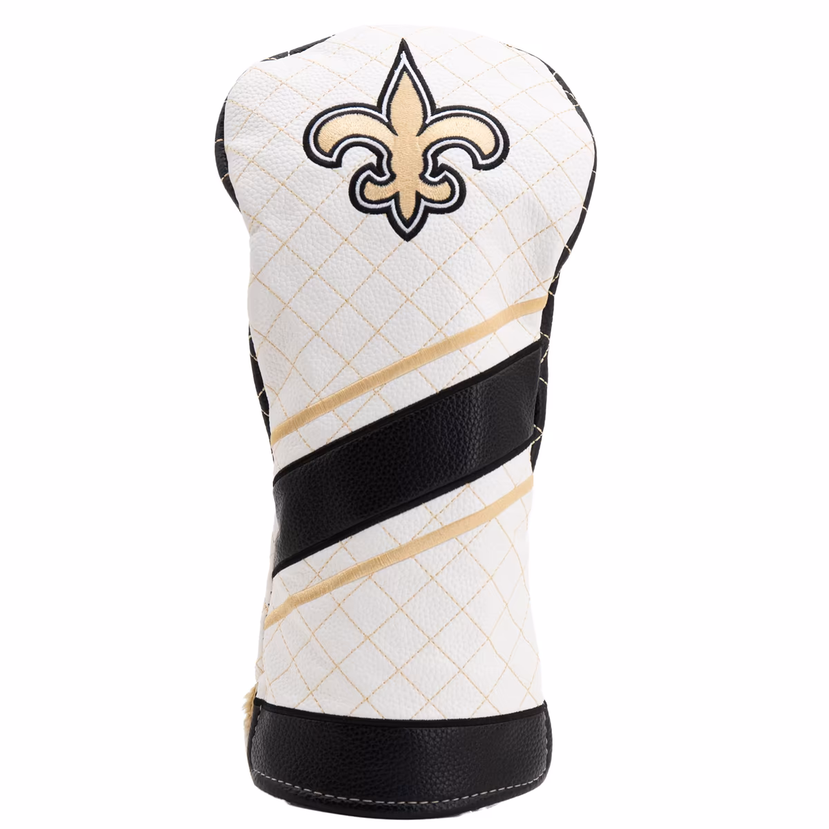 New Orleans Saints Striped Quilted Driver Headcover
