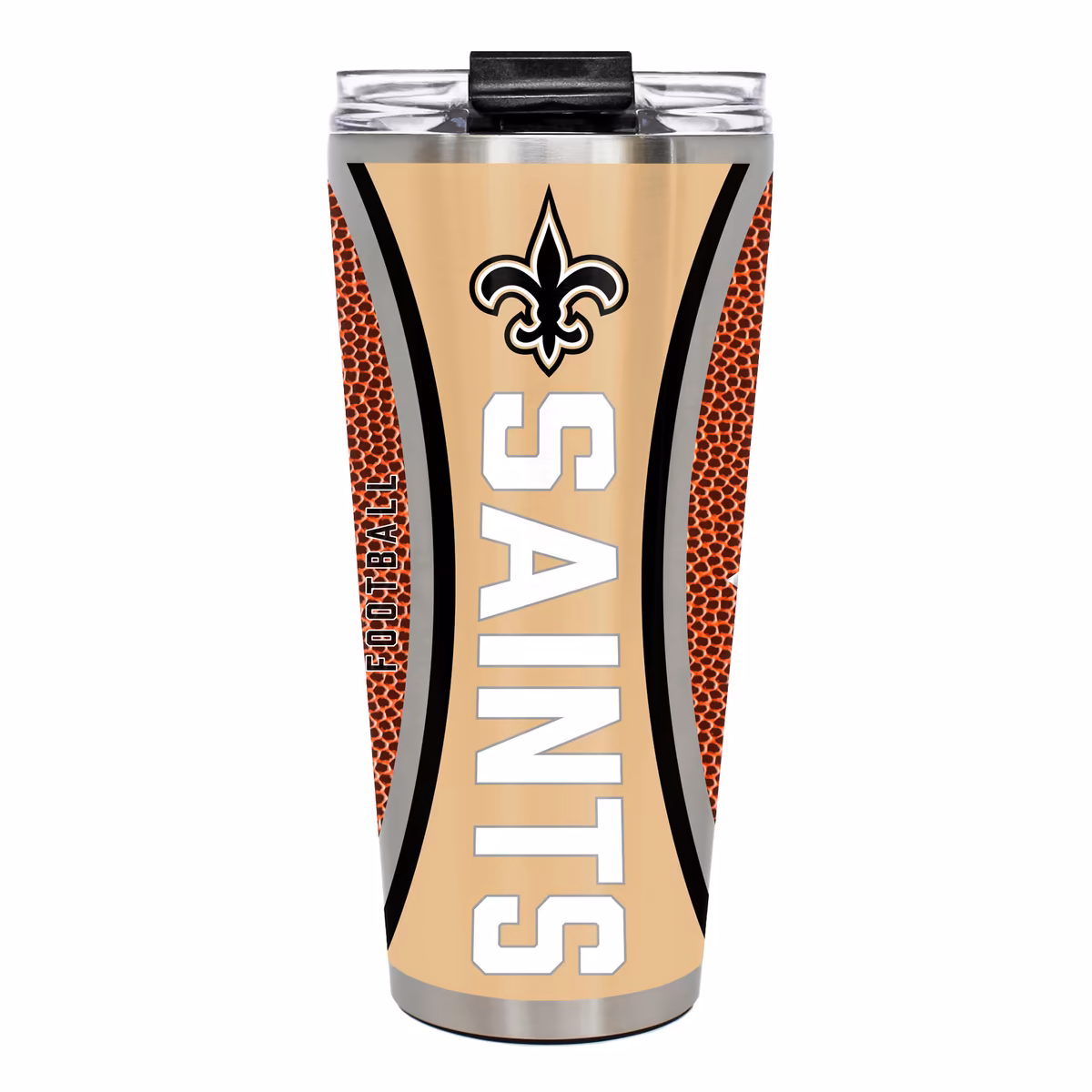 New Orleans Saints 32oz. Big Slim Game Ball Travel Tumbler