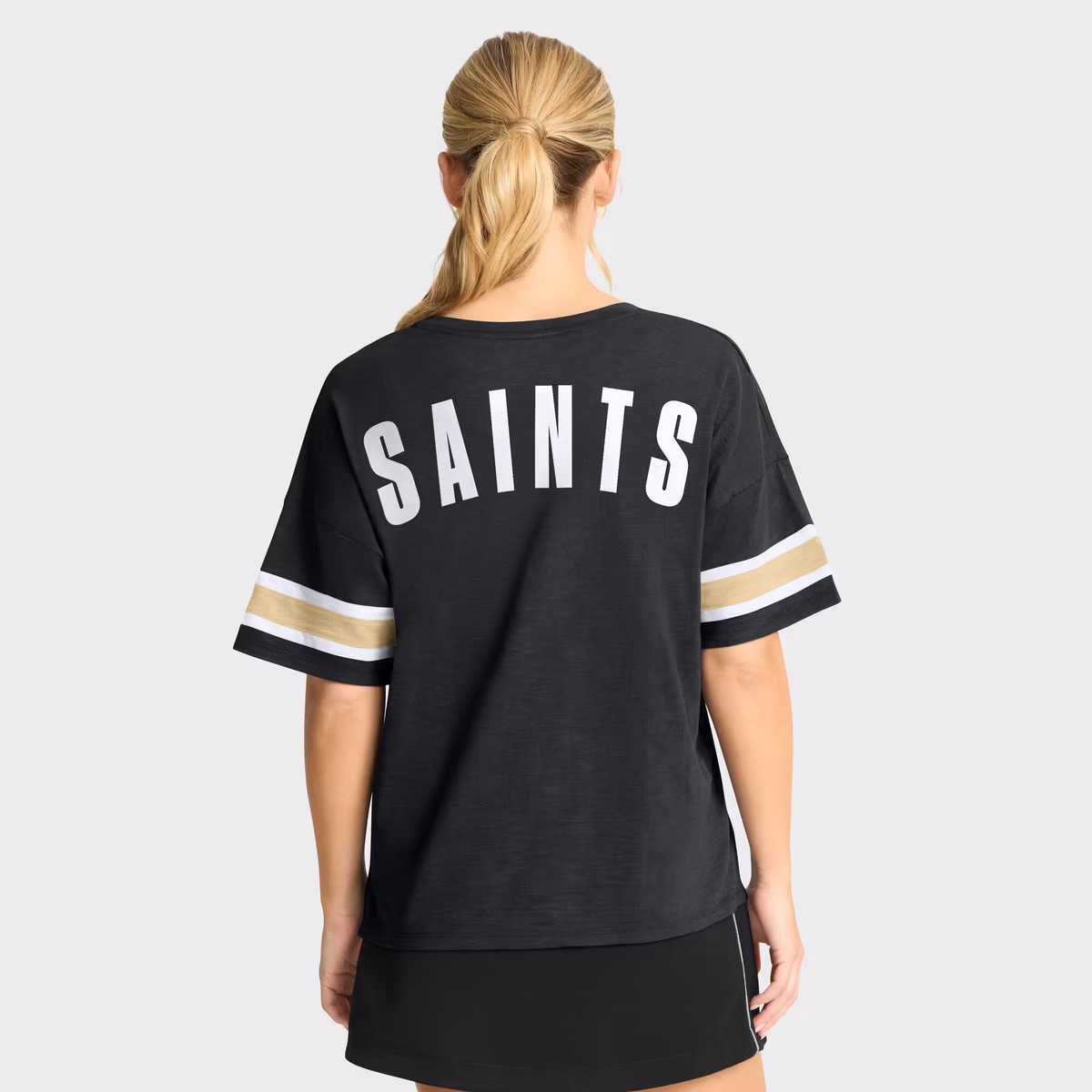 Women's Fanatics Black New Orleans Saints Redzone Curl Route T-Shirt 3 Women's Fanatics Black New Orleans Saints Redzone Curl Route T-Shirt