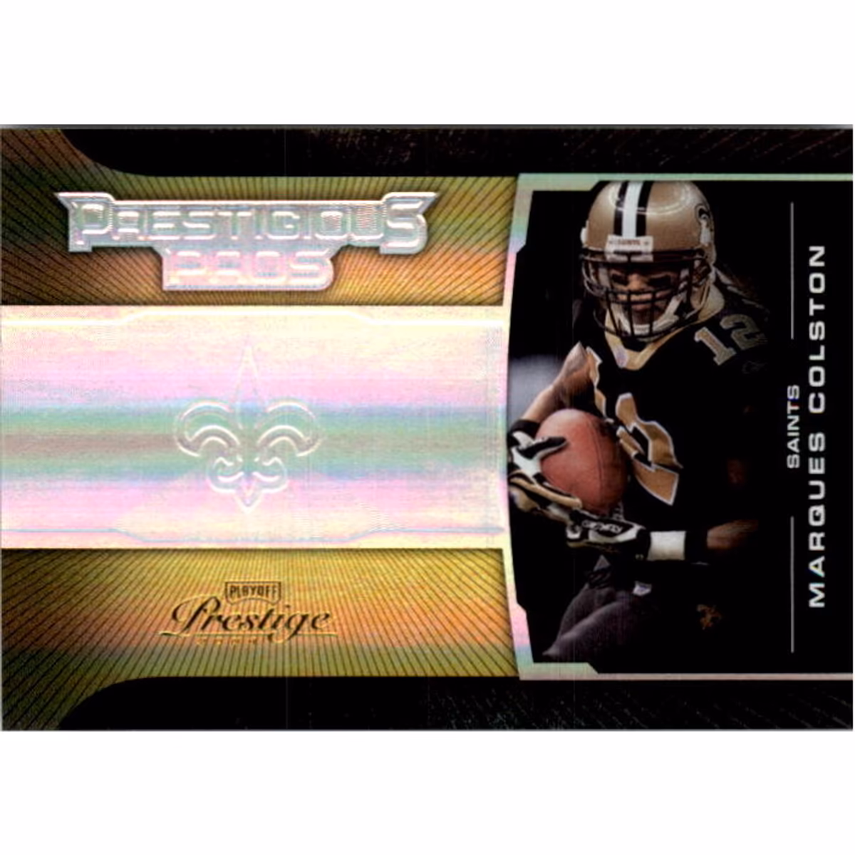 2008 Playoff Prestige Prestigious Pros Gold #44 Marques Colston