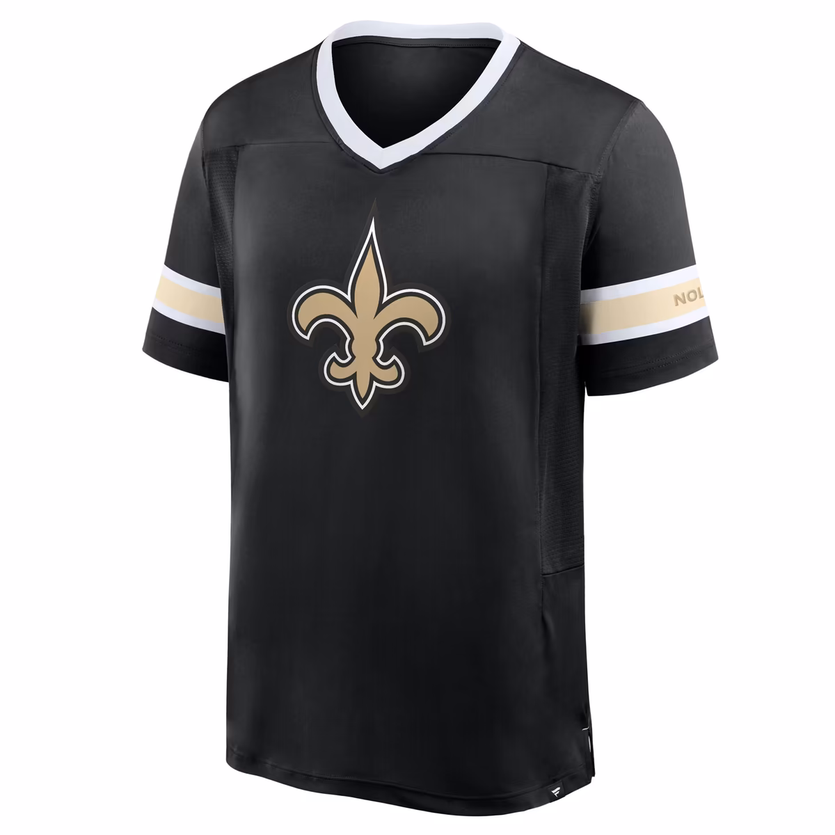 Men's Fanatics Black New Orleans Saints Hometown Premium Hashmark V-Neck T-Shirt 3 Men's Fanatics Black New Orleans Saints Hometown Premium Hashmark V-Neck T-Shirt