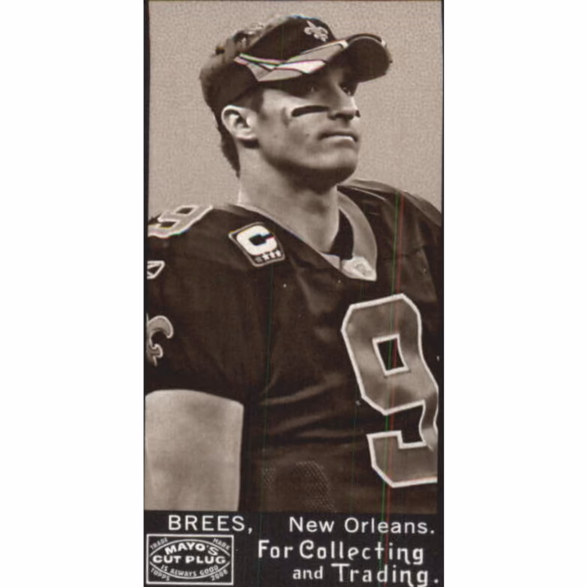 2008 Topps Mayo Mini Black Backs #1 Drew Brees