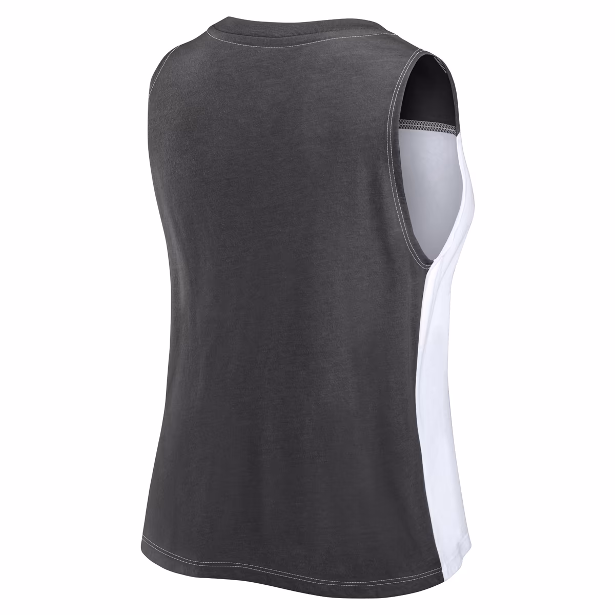Women's Fanatics Black/White New Orleans Saints Script Color Block Tank Top 4 Women's Fanatics Black/White New Orleans Saints Script Color Block Tank Top