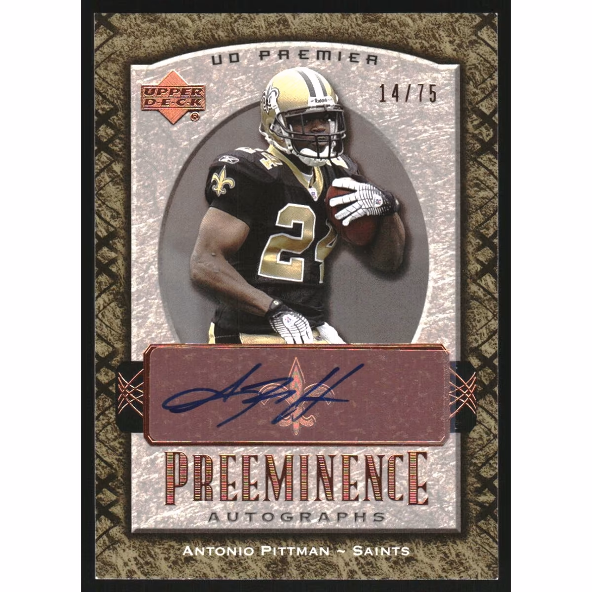 2007 Upper Deck Premier Preeminence Autographs Bronze #PREAP Antonio Pittman 8 2007 Upper Deck Premier Preeminence Autographs Bronze #PREAP Antonio Pittman