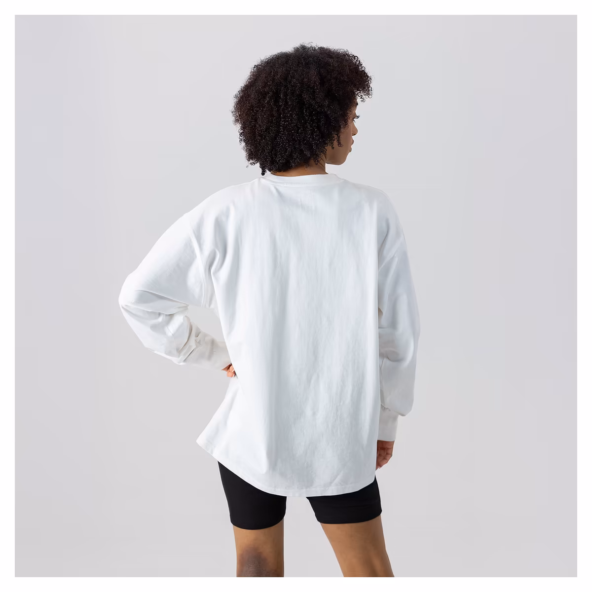 Women's Gameday Couture White New Orleans Saints Swift Strike Essential Oversized Long Sleeve T-Shirt 3 Women's Gameday Couture White New Orleans Saints Swift Strike Essential Oversized Long Sleeve T-Shirt