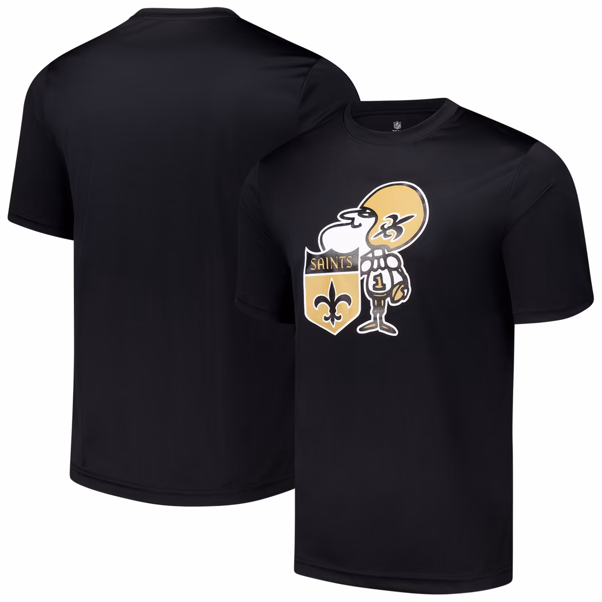 Men's Black New Orleans Saints Stadium Retro T-Shirt 3 Men's Black New Orleans Saints Stadium Retro T-Shirt