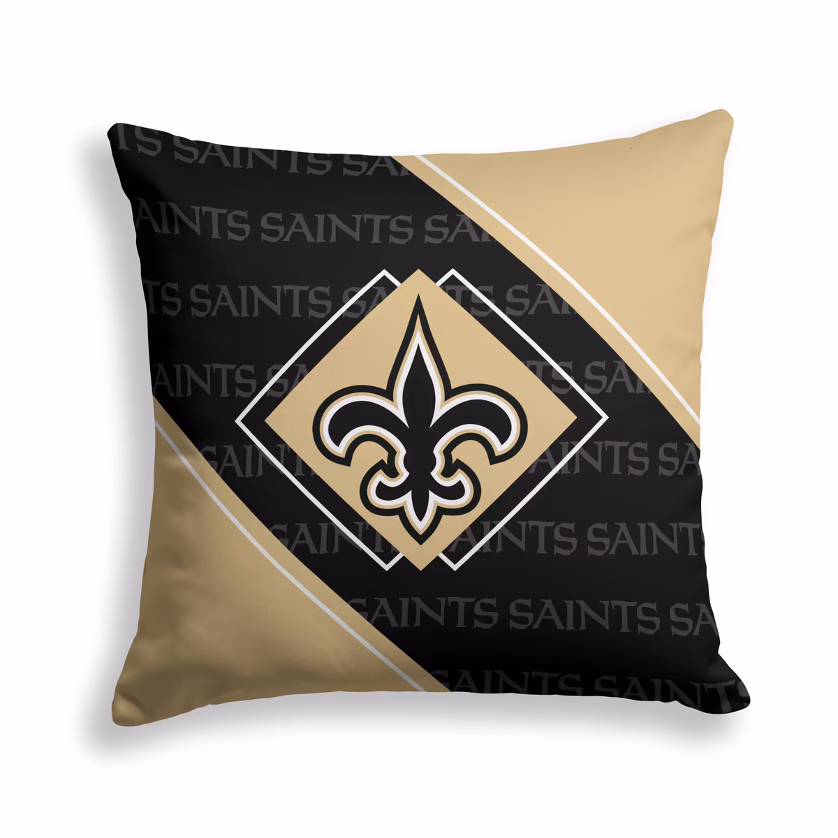 Pegasus New Orleans Saints 18" x 18" Diamond Boxed Decor Pillow 1 Pegasus New Orleans Saints 18" x 18" Diamond Boxed Decor Pillow