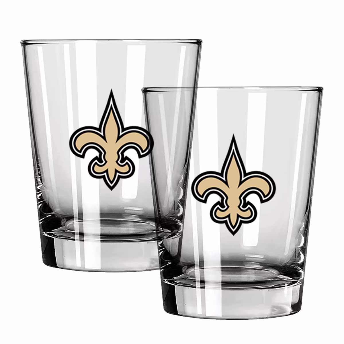 The Memory Company New Orleans Saints 15oz. Two-Pack Rocks Glass Gift Set