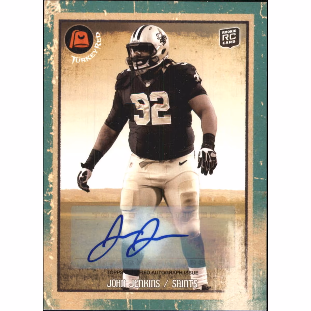 2013 Topps Turkey Red Autographs Green Border #94 John Jenkins