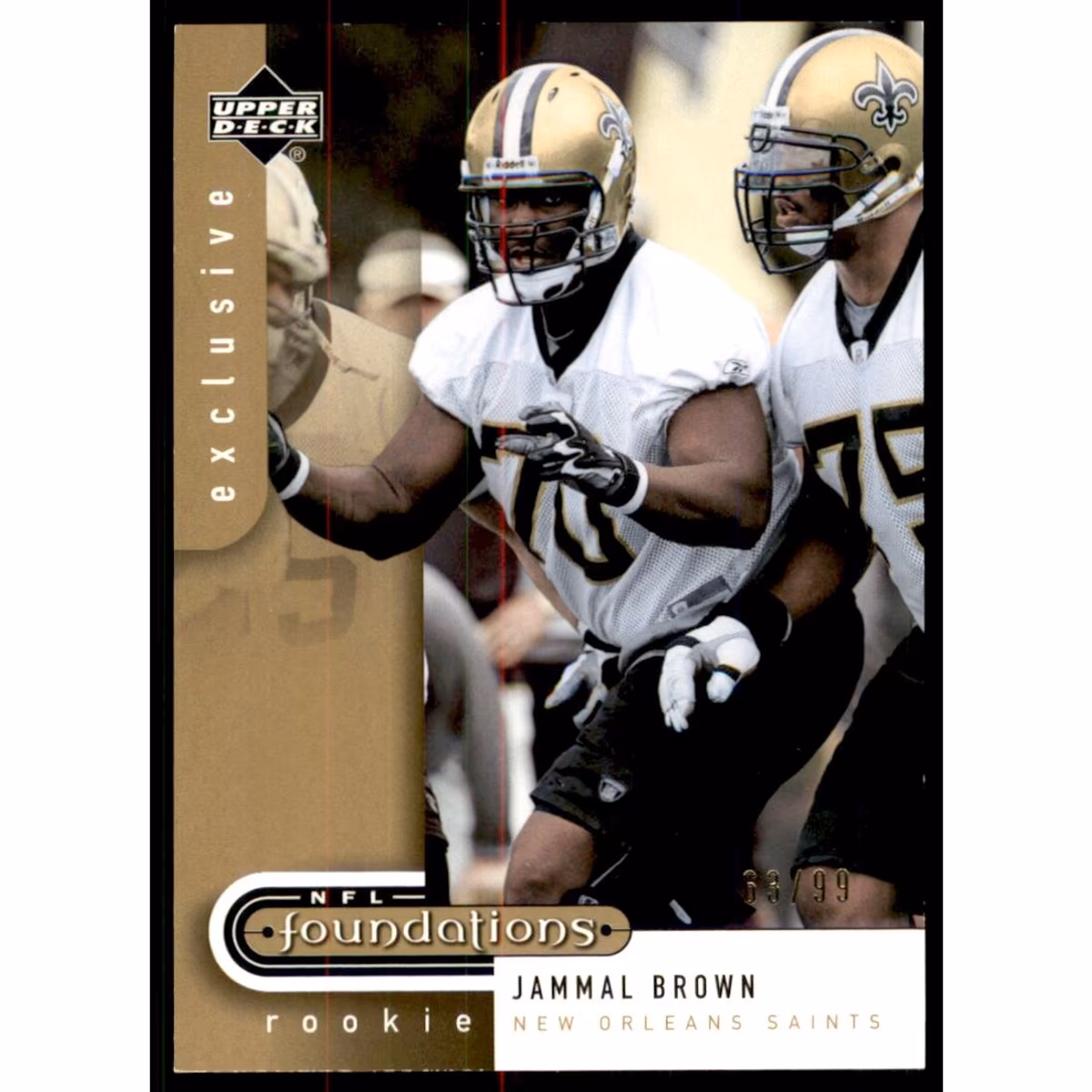 2005 Upper Deck Foundations Exclusive Gold #181 Jammal Brown 8 2005 Upper Deck Foundations Exclusive Gold #181 Jammal Brown