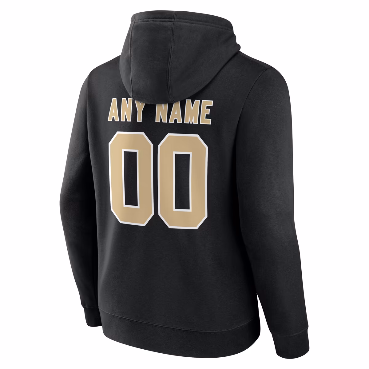 Men's Black New Orleans Saints Big & Tall Team Authentic Custom Hoodie 4 Men's Black New Orleans Saints Big & Tall Team Authentic Custom Hoodie