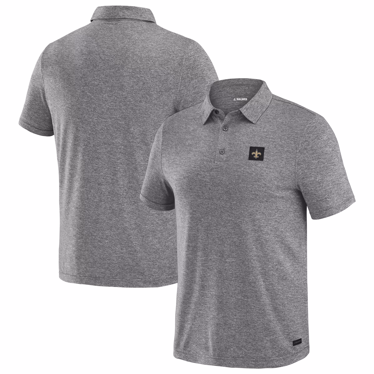 Men's J. Palmer Black New Orleans Saints Four Down Polo 2 Men's J. Palmer Black New Orleans Saints Four Down Polo