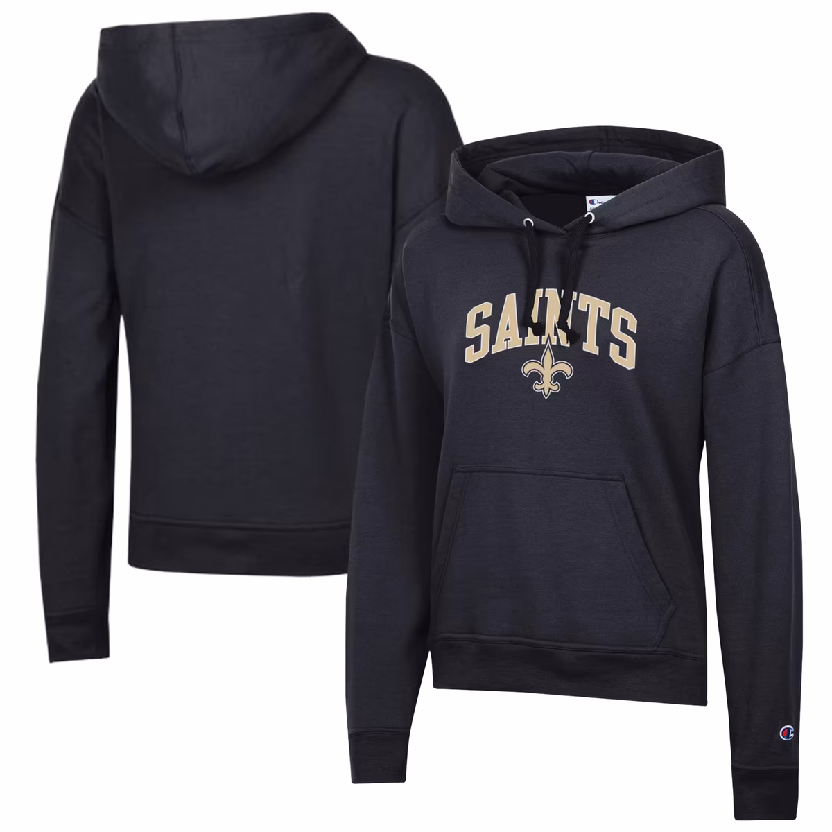 Women's Champion Black New Orleans Saints Powerblend Hoodie 2 Women's Champion Black New Orleans Saints Powerblend Hoodie