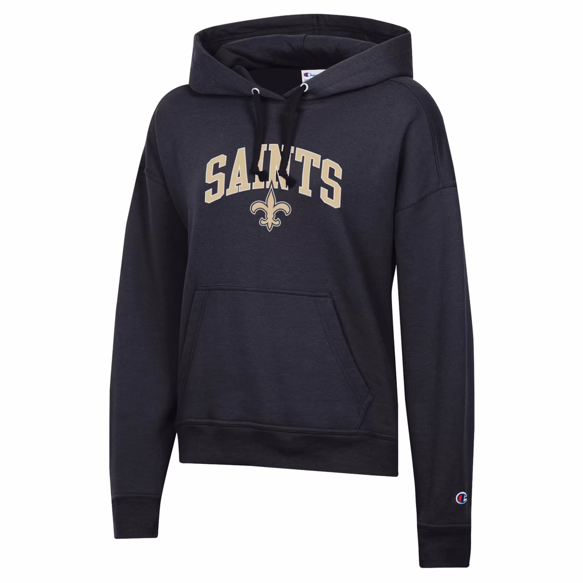 Women's Champion Black New Orleans Saints Powerblend Hoodie 3 Women's Champion Black New Orleans Saints Powerblend Hoodie