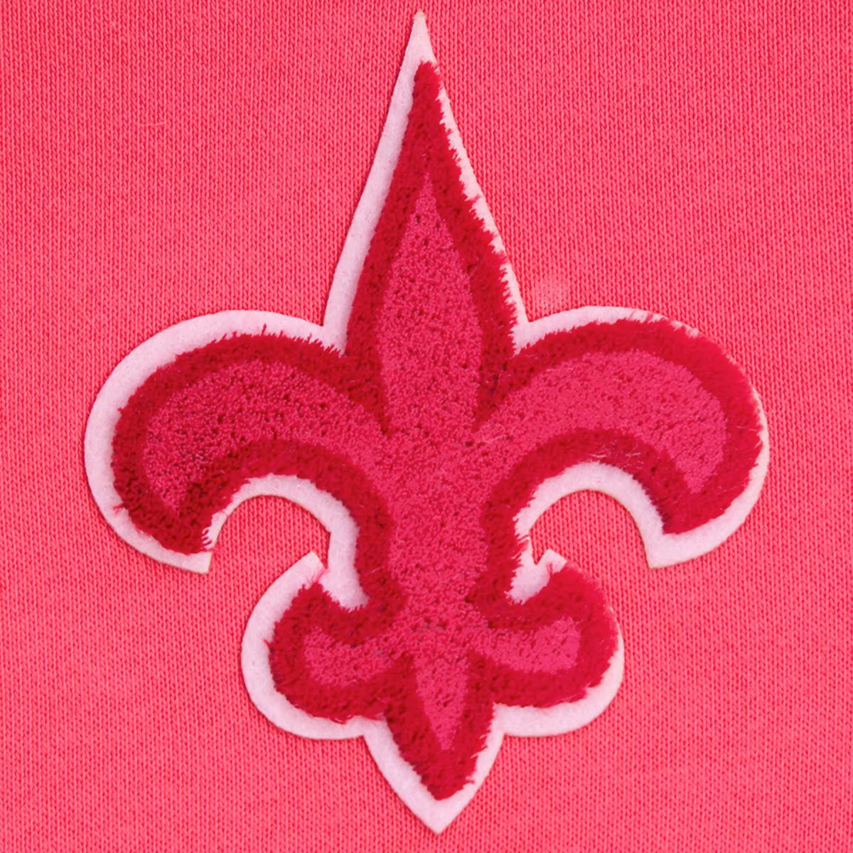 Women's Pro Standard Pink New Orleans Saints Triple Pink Cropped Fleece Pullover Hoodie 7 Women's Pro Standard Pink New Orleans Saints Triple Pink Cropped Fleece Pullover Hoodie